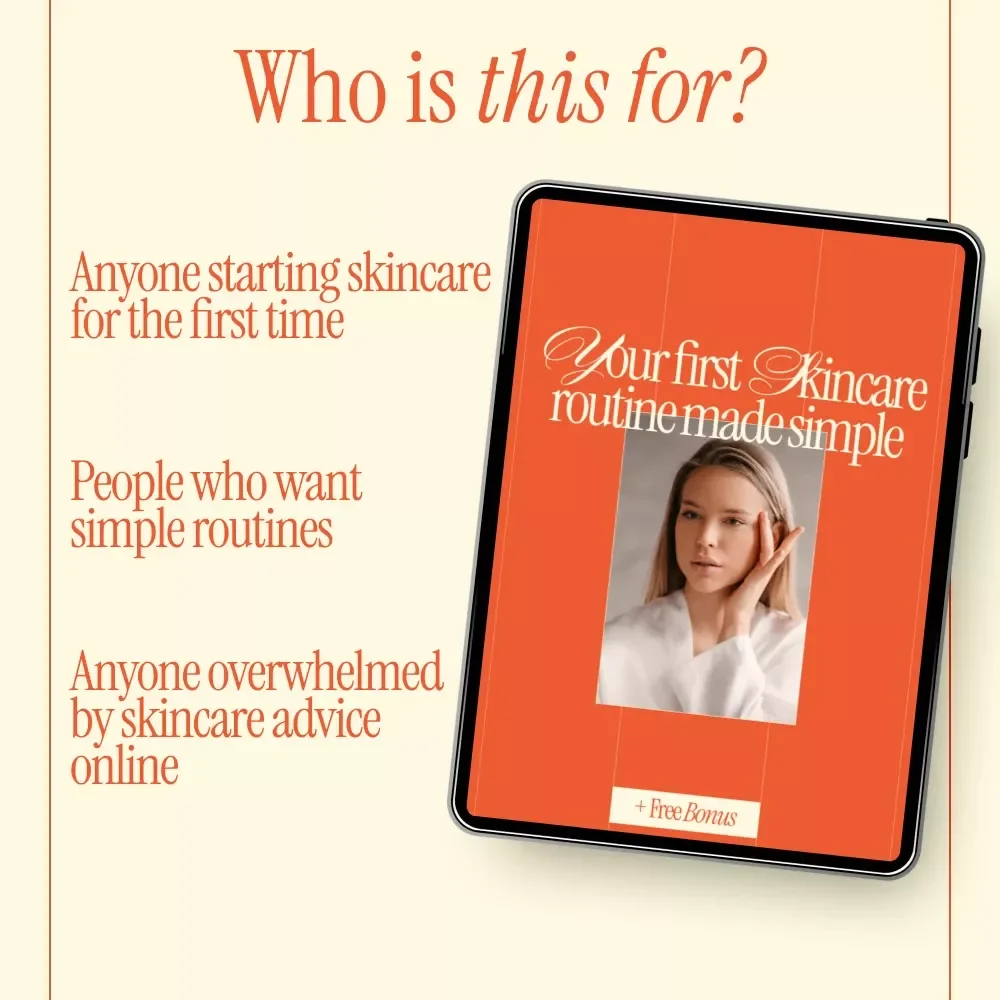 Your First Skincare Routine Made Simple – Beginner Skincare Routine Order Guide, Morning vs Evening Routine, Digital eBook Checklist