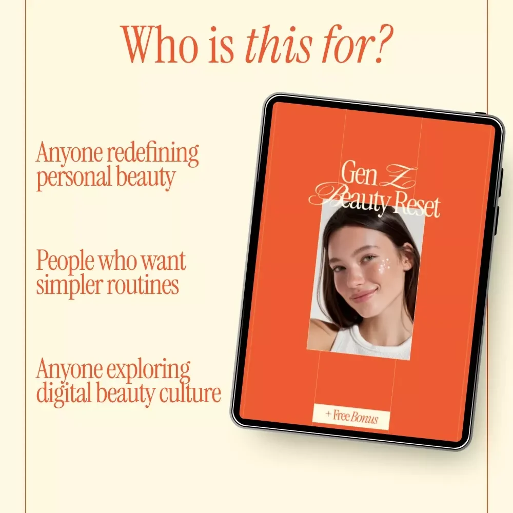 Gen Z Beauty Reset | Modern Skincare & Makeup Guide eBook | Understanding Gen Z beauty trends