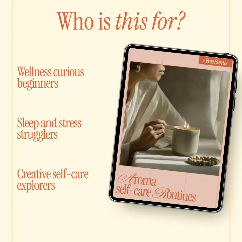 Aroma Self-Care Routines Ebook | Holistic Aromatherapy Guide for Daily Wellness, Stress Relief & Mindful Living