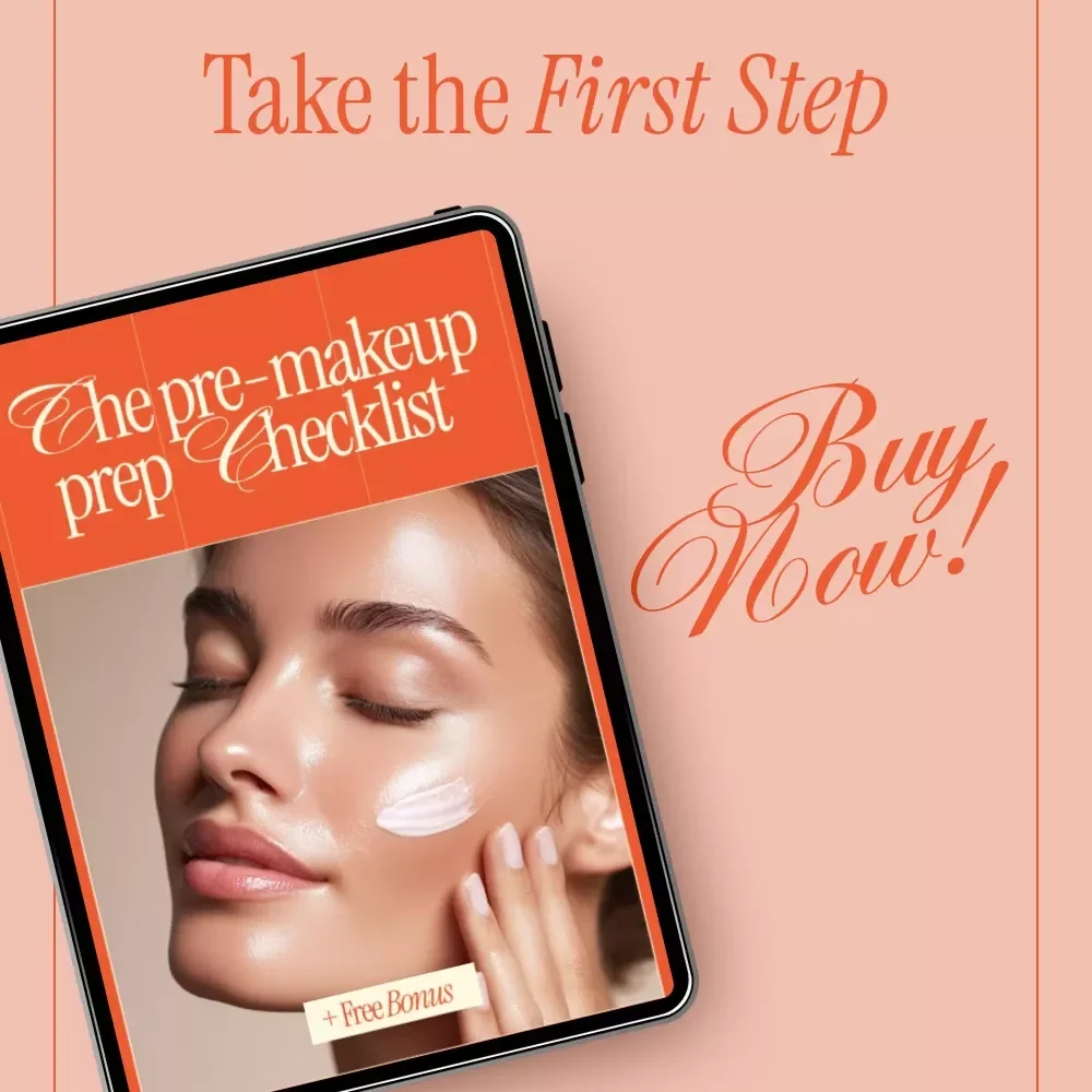 The Pre-Makeup Prep Checklist | Simple Skincare Steps for Prepping Skin Before Makeup | Instant Digital Download