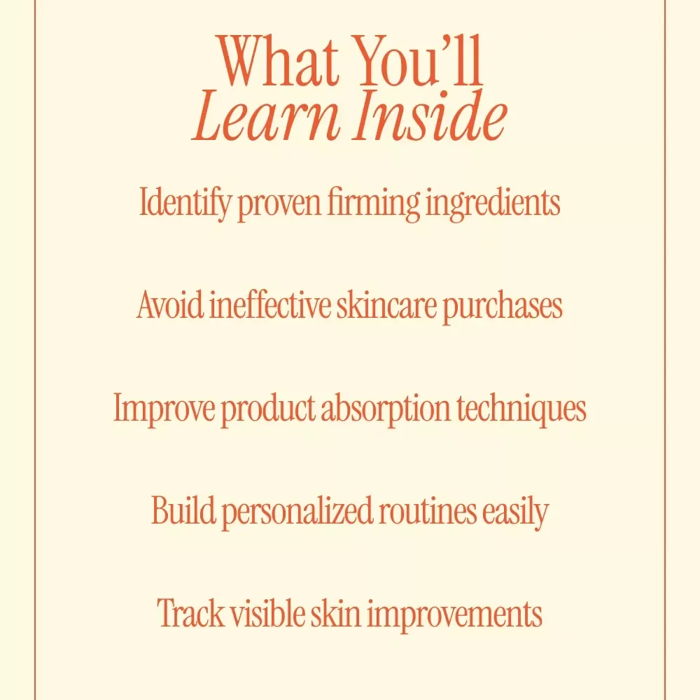 Best Ingredients for Firming Skin Guide – Proven Firming Skin Ingredients in Beauty Products for Youthful, Tight-Looking Skin | Digital Download