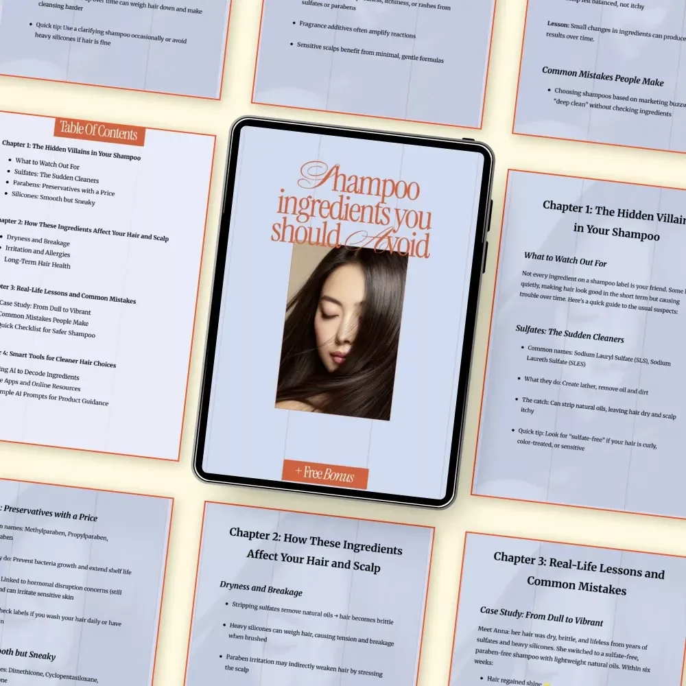 Shampoo Ingredients to Avoid – Clean Hair Care Guide | Shampoo Ingredients to Avoid Checklist & Smart Tools