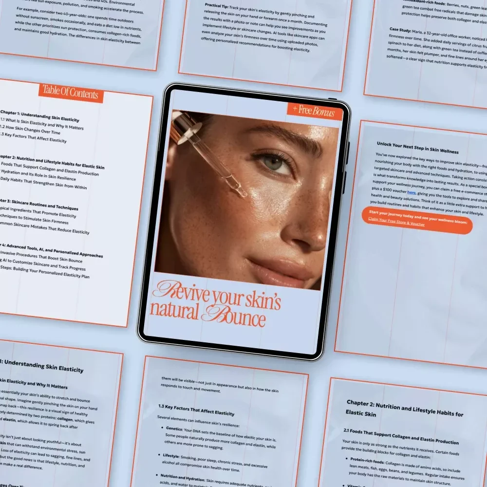 Revive Your Skin’s Natural Bounce – A Complete Guide to Ways to Improve Skin Elasticity, Skin Firmness & Youthful Glow (Digital Download)
