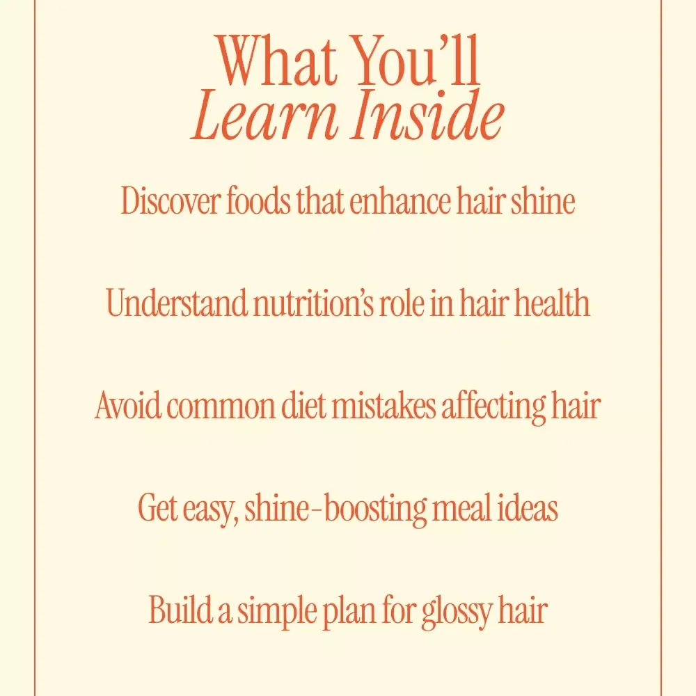 The Ultimate Guide to Foods That Boost Hair Shine – Digital eBook on Hair Nutrition, Shiny Hair Foods, Healthy Hair Diet & Natural Hair Health Guide
