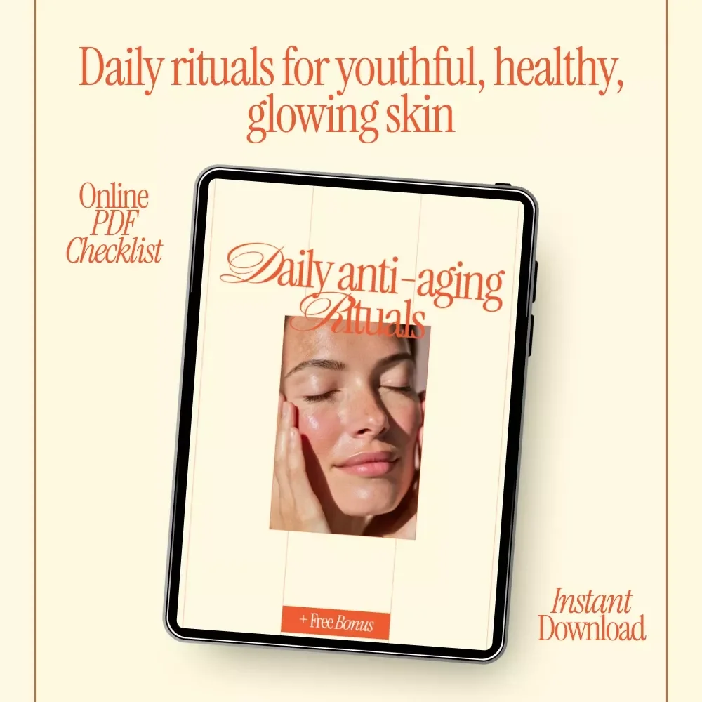 Daily Anti-Aging Rituals | Anti-Aging Skincare Guide, Daily Skincare Routine eBook, Self-Care Checklist, Digital Download