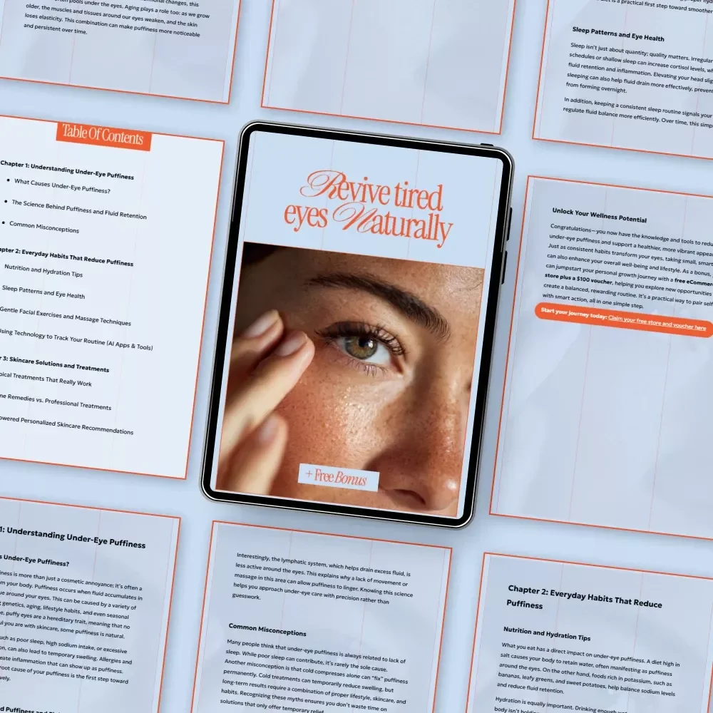 Revive Tired Eyes Naturally – A Gentle Guide to ways to reduce under-eye puffiness, Brighten Your Look & Build a Healthy Eye Care Routine