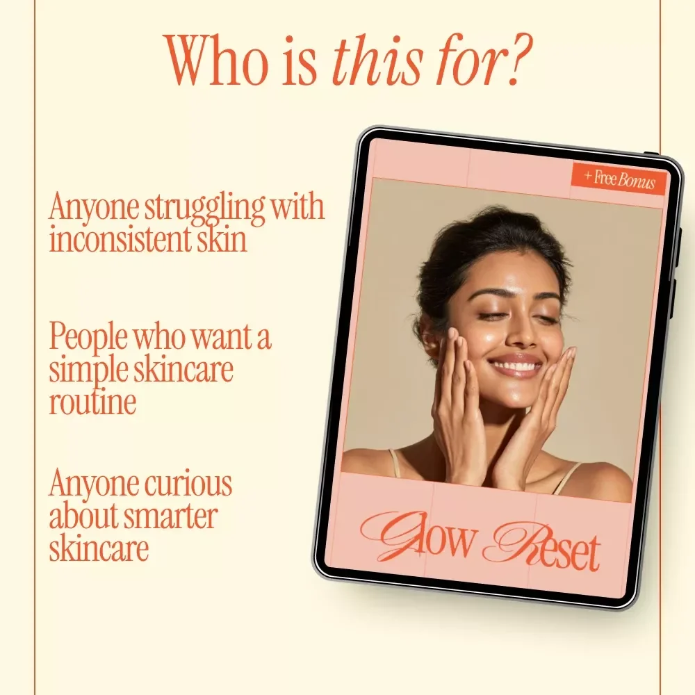 Glow Reset – Digital Skincare Guide eBook & Checklist for Clear Skin, Breakouts, Daily Routine & AI-Powered Skincare Guidance