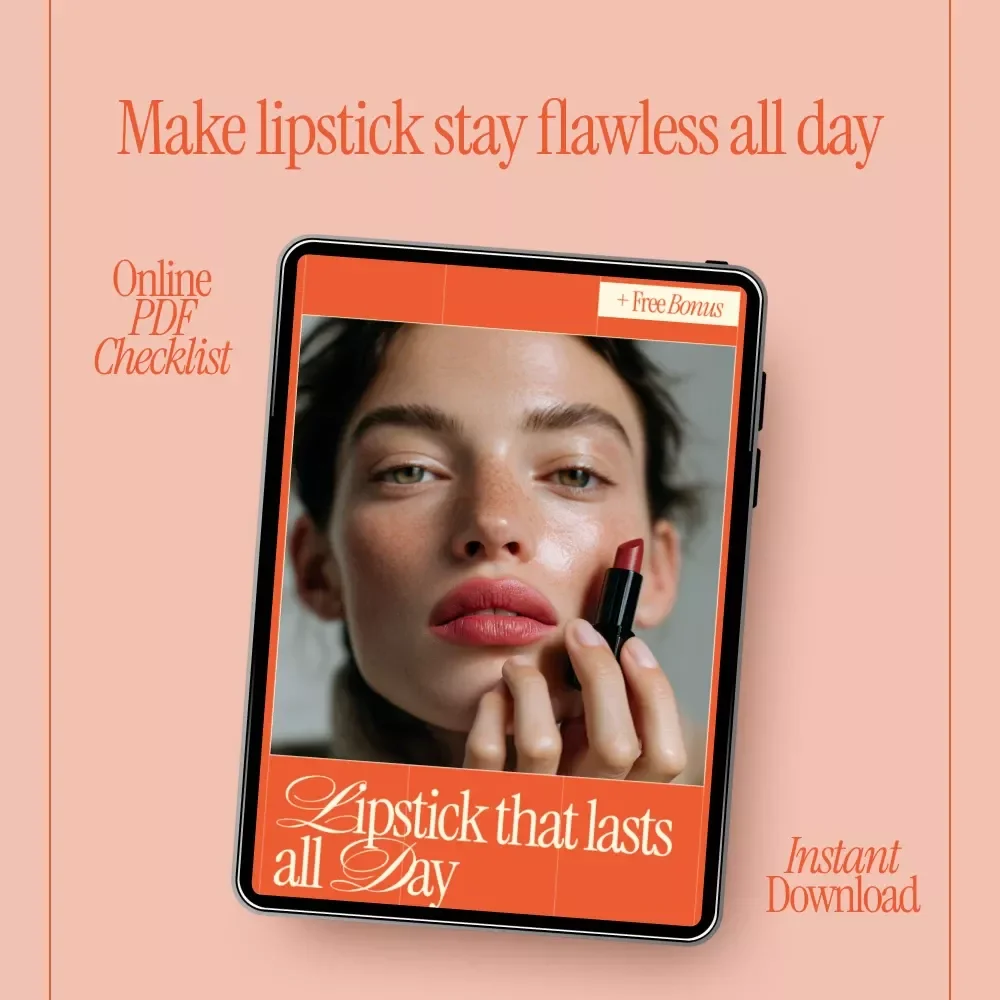 Lipstick That Lasts All Day | Long-Wear Lipstick Guide, Smudge-Proof Lip Color Tips, Beauty Checklist & eBook Download