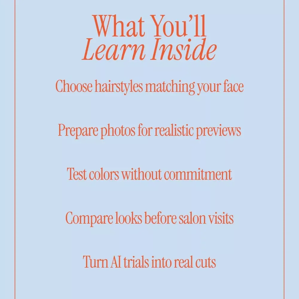 How to Design Your Perfect Hairstyle with AI – Smart eBook Guide Using AI to Design a New Hairstyle on Your Photo