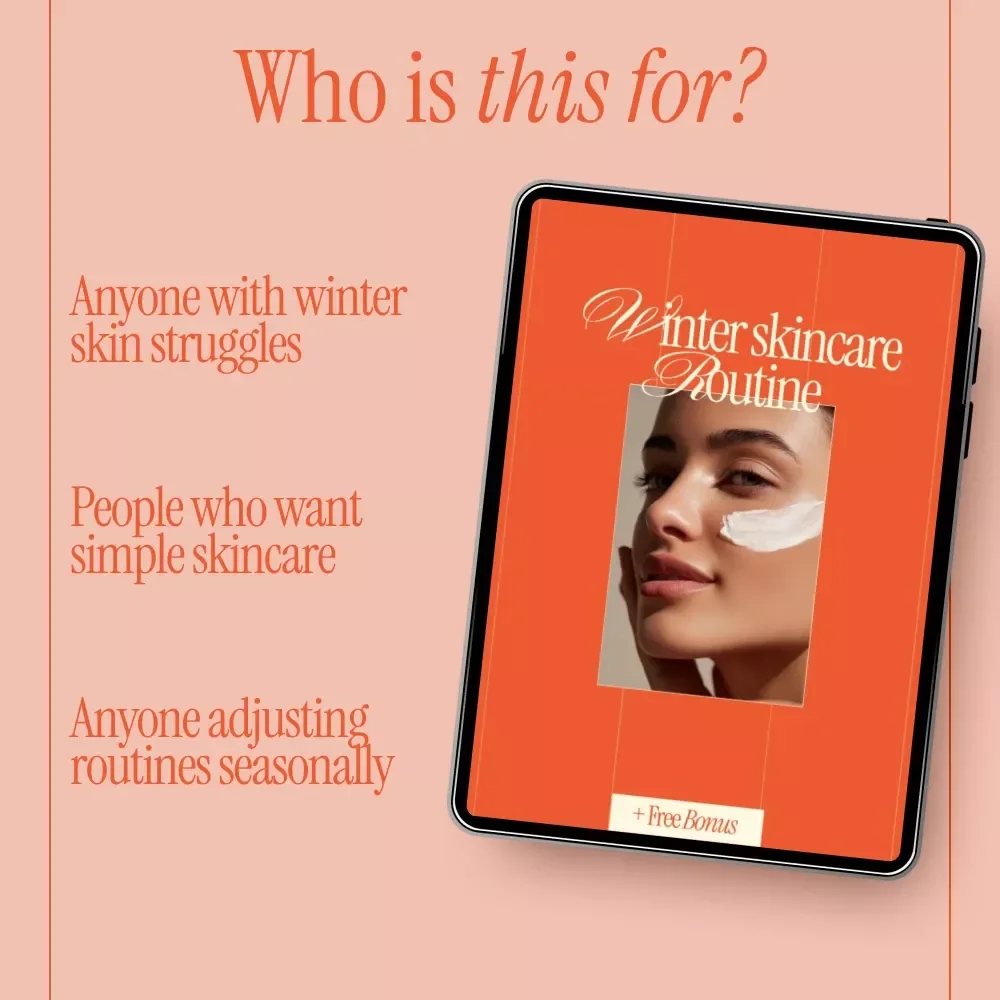 Winter Skincare Routine eBook | Complete Winter Skincare Routine Guide for Dry, Sensitive & Acne-Prone Skin | Seasonal Skin Reset Digital Download
