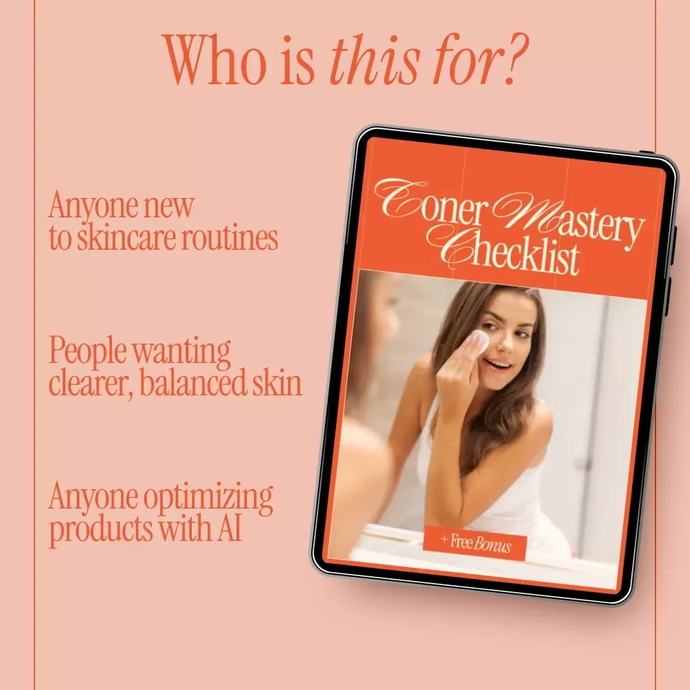 Toner Mastery Checklist – What Toners Do and How to Choose | Skincare Routine Guide & Digital Download