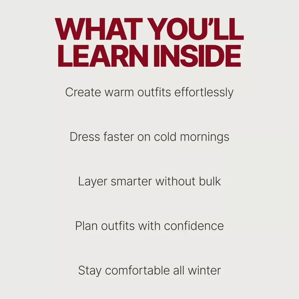 Warm Layers Calm Mornings and Effortless Winter Style – Ebook with Seasonal Outfit Ideas for Winter, Cozy Layering Guide & AI-Planned Cold Weather Looks