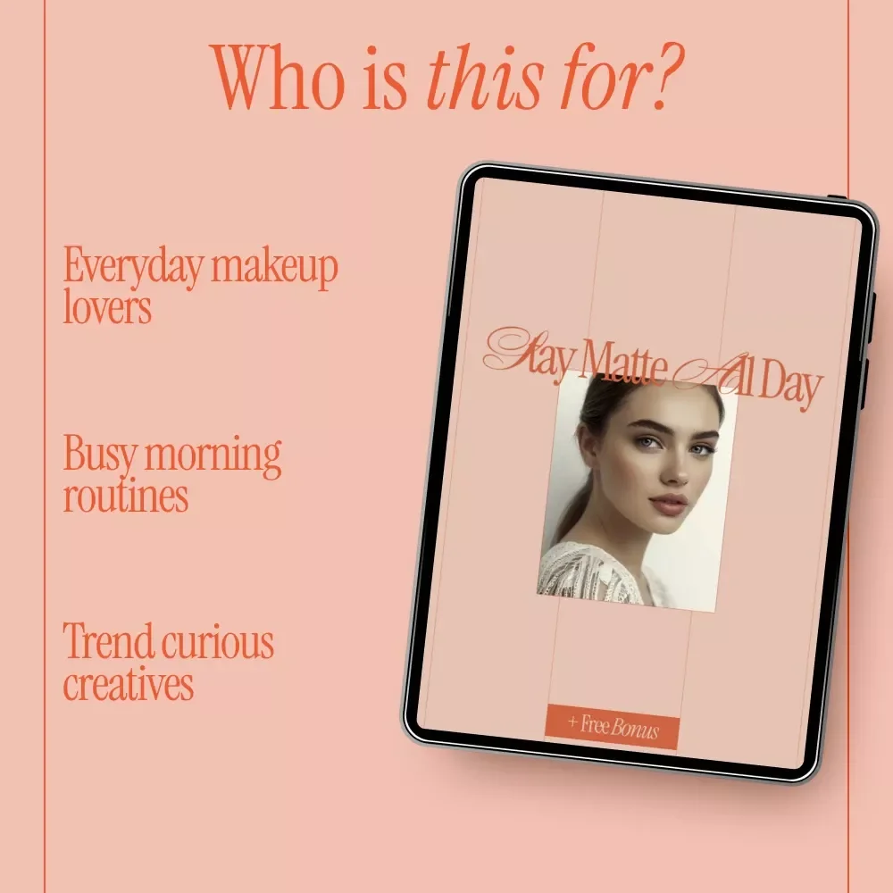 Stay Matte All Day – Baking Makeup Checklist for Oily Skin | how to bake your makeup for oily skin | Digital Download