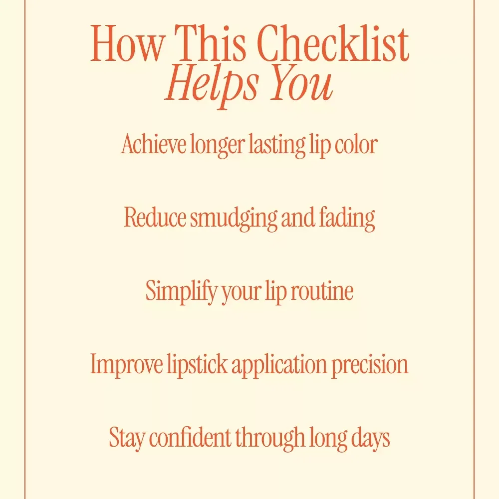 All-Day Lip Color That Doesn’t Budge | Pro Makeup Checklist for How to Make Your Lipstick Last All Day | Digital Download