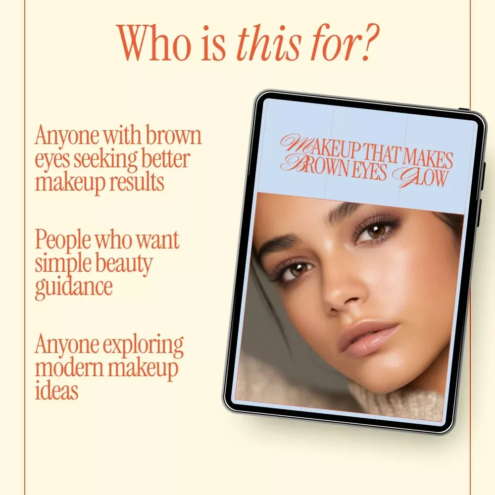 Makeup That Makes Brown Eyes Glow | Digital Makeup Guide, Brown Eye Makeup eBook, Shade Selection & Everyday to Bold Looks