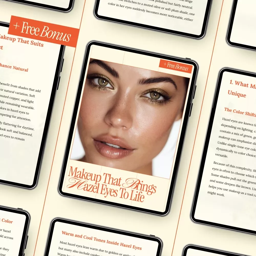 Makeup That Brings Hazel Eyes to Life | Hazel Eyes Makeup Guide, Eye Color Enhancing eBook, Everyday & Bold Looks Digital Download