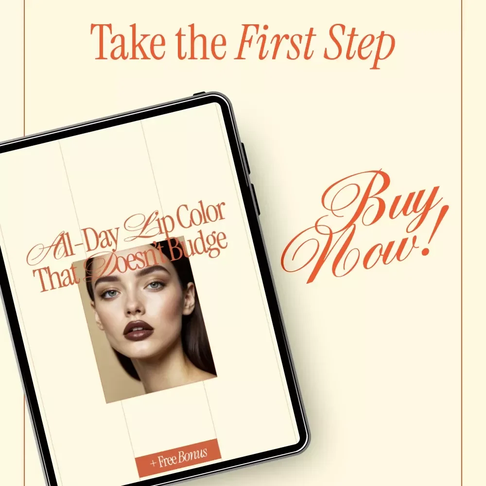 All-Day Lip Color That Doesn’t Budge | Pro Makeup Checklist for How to Make Your Lipstick Last All Day | Digital Download