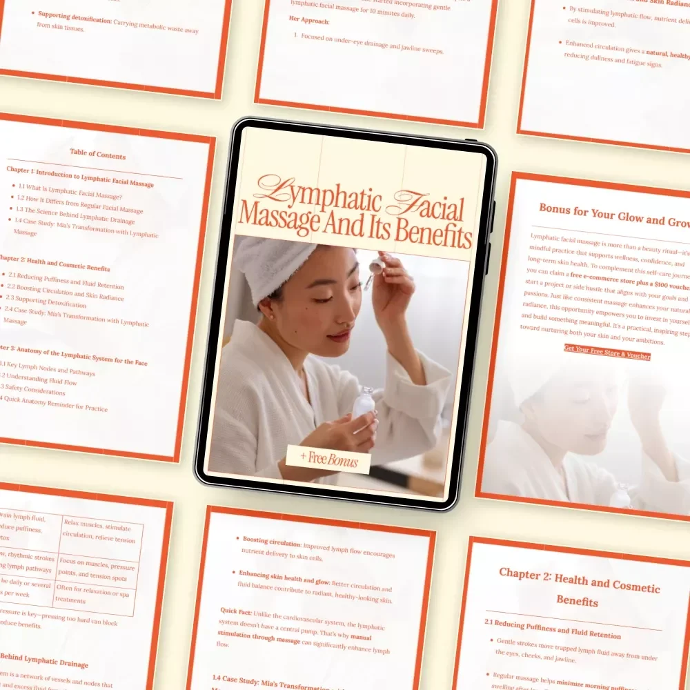 Lymphatic Facial Massage and Its Benefits – What Is Lymphatic Facial Massage and Its Benefits | Complete Step-by-Step Skincare eBook for Glow, Detox & Puffiness Reduction