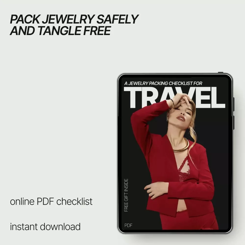 A Jewelry Packing Checklist for Travel – How to Pack Jewelry for Travel Without Tangles, Printable Digital Checklist, Smart Travel Packing Guide