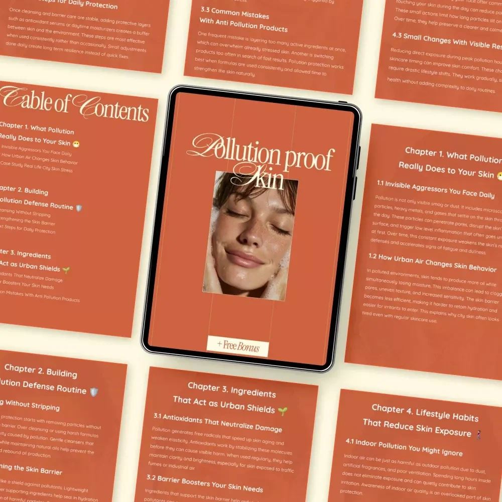 Pollution Proof Skin – A Practical eBook Guide on How to Protect Skin From Pollution for Urban & City Living