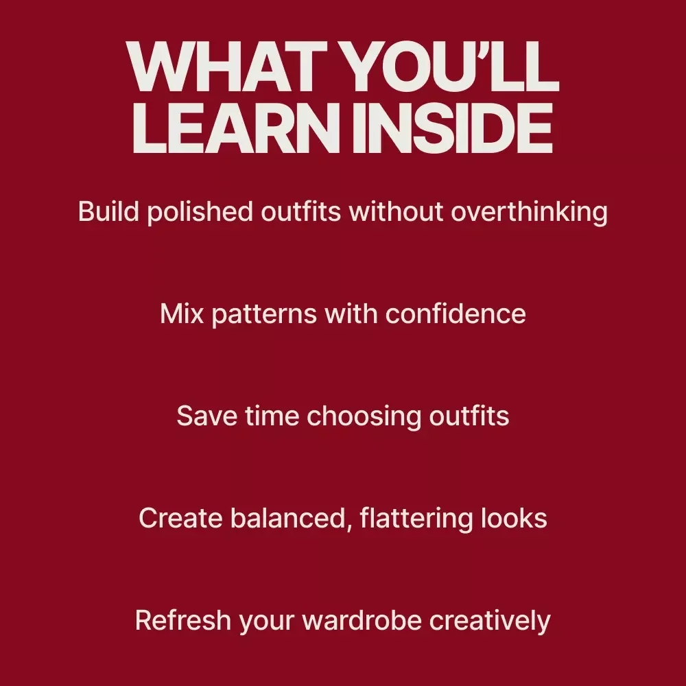 Styling Patterned Dresses With Ease | Pattern Mixing Guide, Fashion eBook, Outfit Styling Checklist, Digital Download