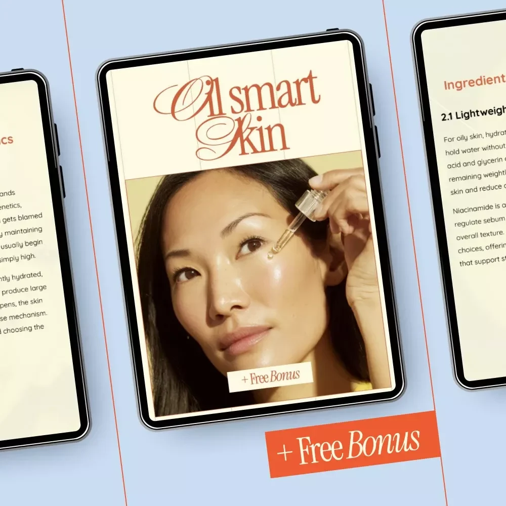 Oil Smart Skin | How to Choose Moisturizer for Oily Skin eBook | Smart Skincare Guide for Balanced, Shine-Free Skin