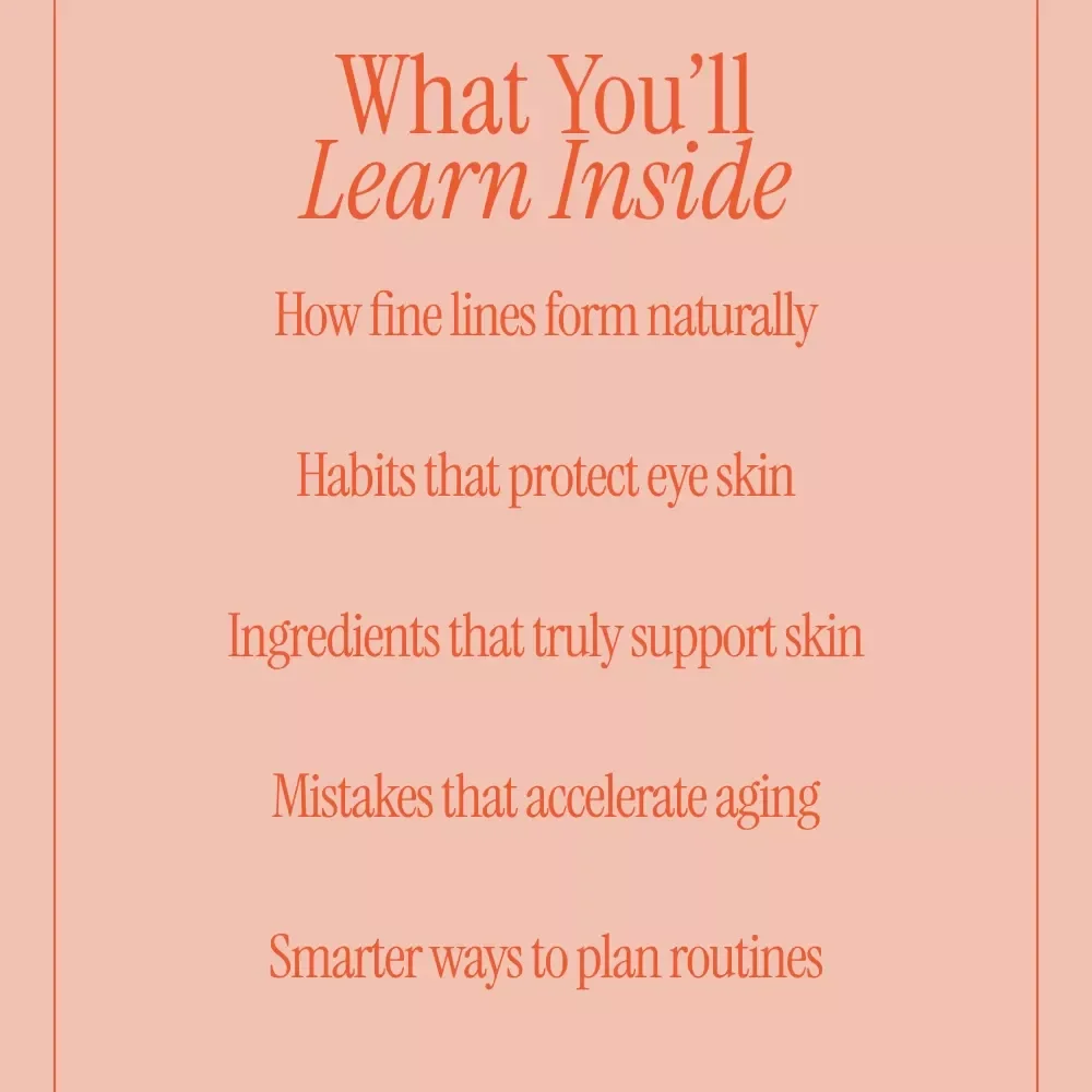 Soft Focus Eyes – Ebook Guide on How to Reduce Fine Lines Around Eyes, Daily Eye Care Habits, Ingredients & Smart Routines