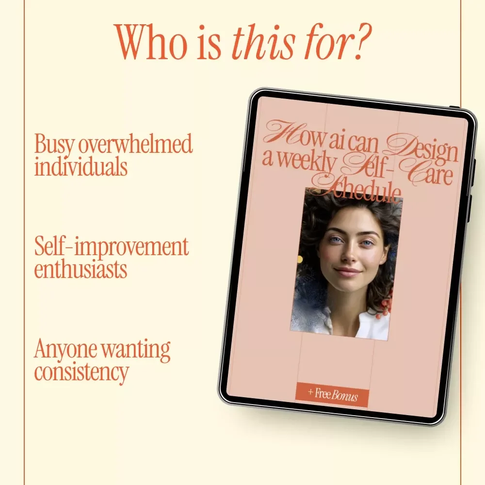How AI Can Design a Weekly Self-Care Schedule | Smart AI-Guided Self-Care eBook for Busy Lives