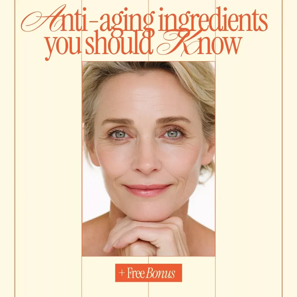 Anti-Aging Ingredients You Should Know – Skincare Guide eBook, Anti-Aging Ingredients Guide, Wrinkle Care, Hydration & Brightening Ingredients, AI Skincare Routine Digital Download