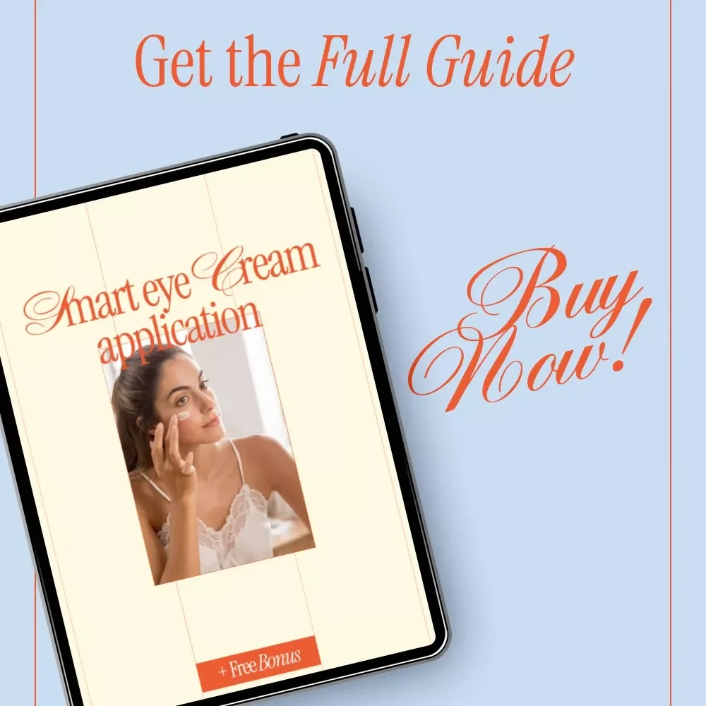 Smart Eye Cream Application – Expert Guide on how to apply eye cream correctly | Skincare Routine, Eye Care Tips, Digital Beauty Guide Download