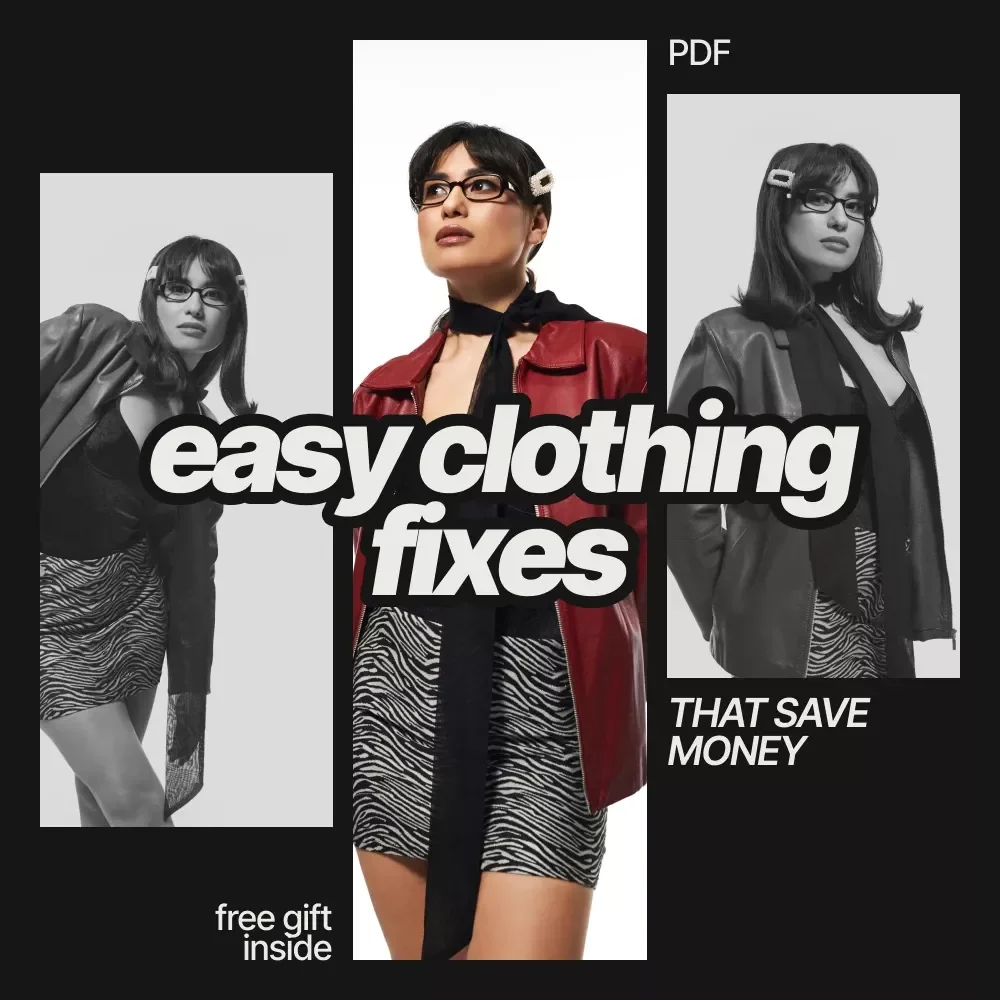 Easy Clothing Fixes That Save Money | Practical eBook Guide to Simple Clothing Repairs You Can Do Yourself | DIY Sewing, Hemming & Clothing Care