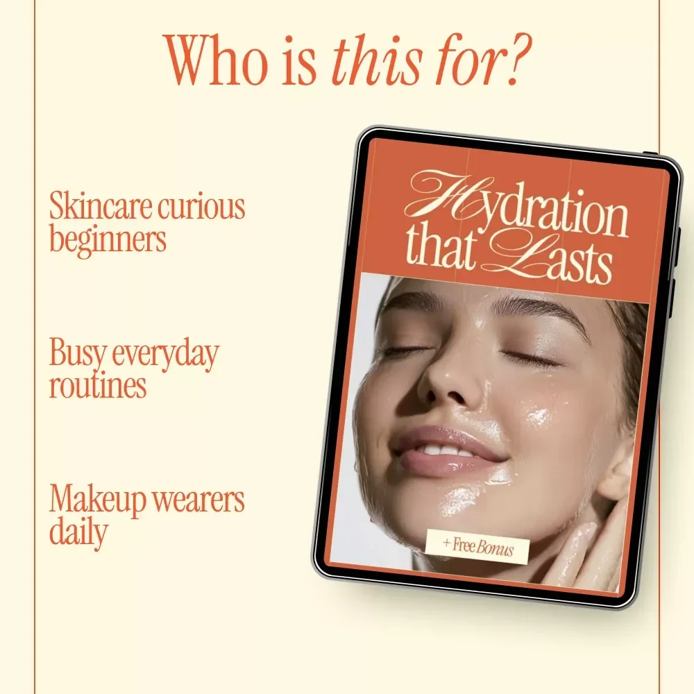 Hydration That Lasts – How to Keep Skin Hydrated All Day | Digital Skincare Ebook Guide