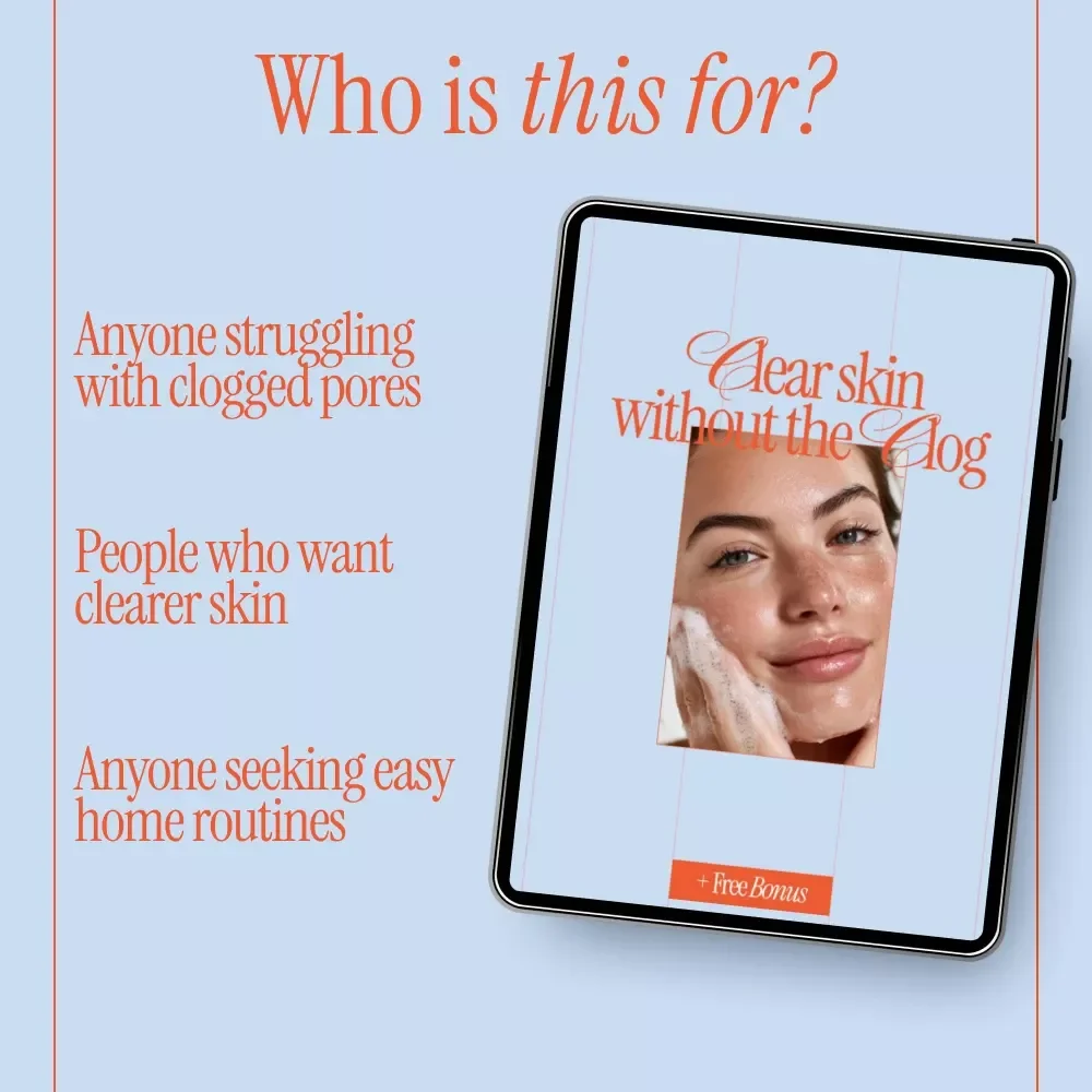 Clear Skin Without the Clog – A Practical Guide on how to prevent clogged pores at home for Calm, Clear-Looking Skin