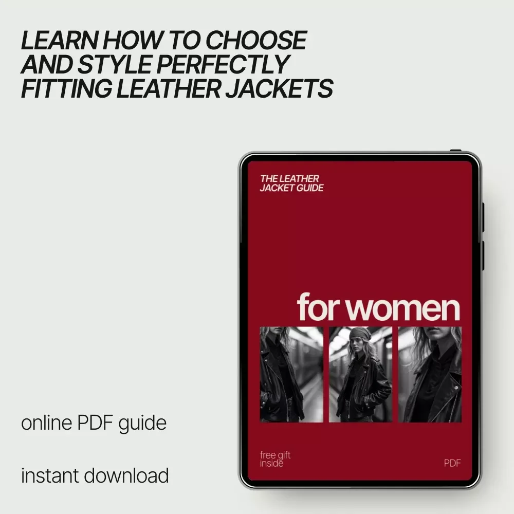 The Leather Jacket Guide for Women – Complete Leather Jacket Fit Guide for Women, Styling & Measurement Digital Download