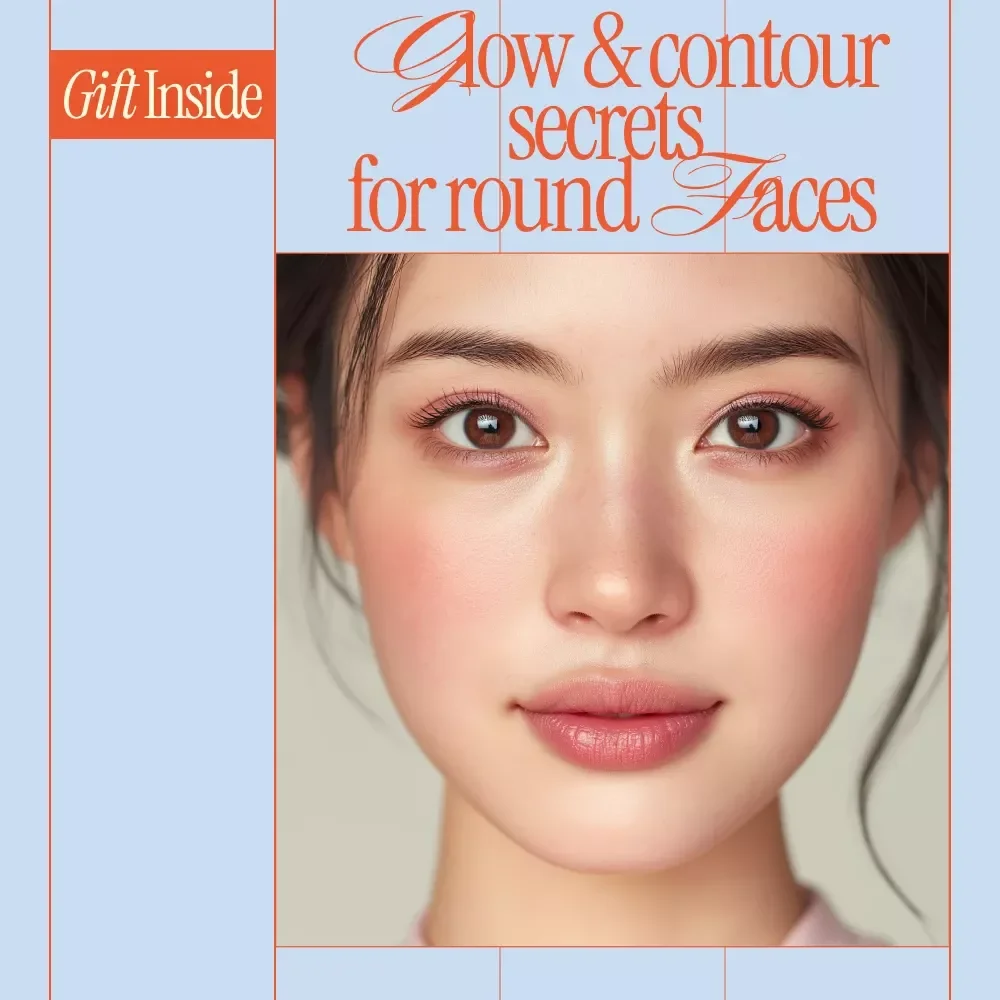 Glow & Contour Secrets for Round Faces | Makeup Guide for Face Shaping, Contouring & Highlighting | Digital Download eBook Checklist