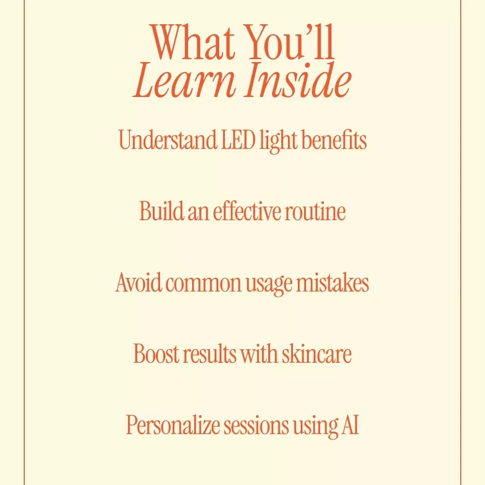 Using LED Masks for Radiant Skin – Complete Guide on how to use LED mask for skin, At-Home Skincare Routine, Glow Boosting Digital Download