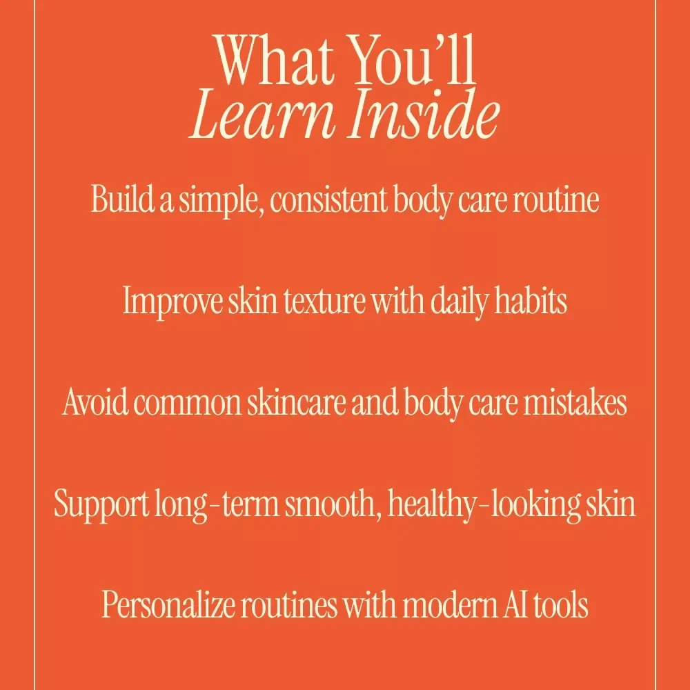 Simple Habits for Smooth Confident Skin – Digital Skincare Guide, Body Care Routine eBook, Skin Texture Checklist, Self Care Download