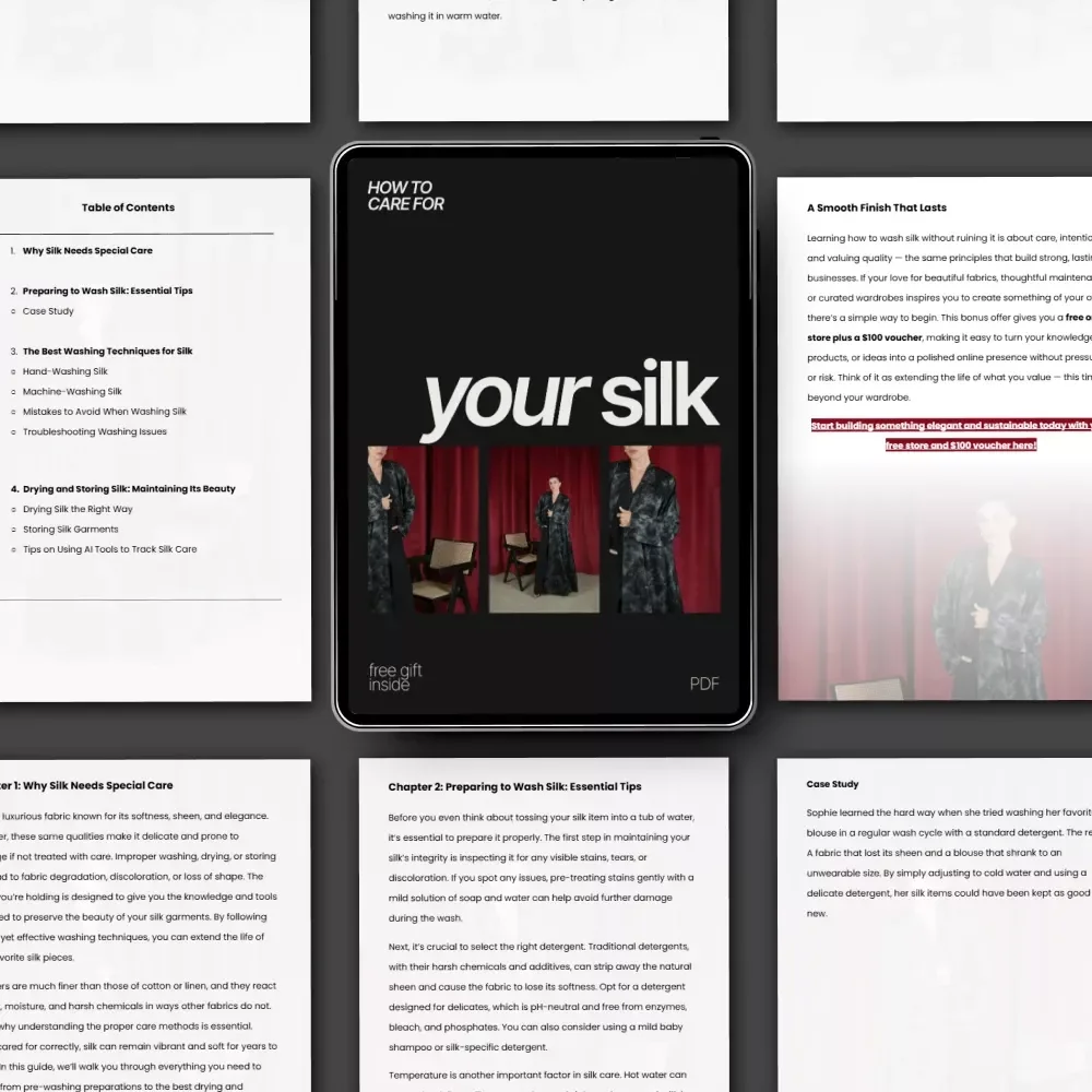 How to Care for Your Silk – Complete Care & Washing Guide | Learn how to wash silk without ruining it | Digital Download