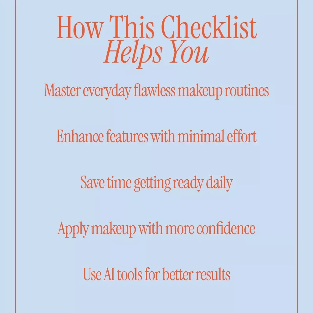 Flawless Faces Made Simple – Oval Face Makeup Guide, Digital Beauty eBook, Step-by-Step Routine, AI Beauty Tips, Instant Download