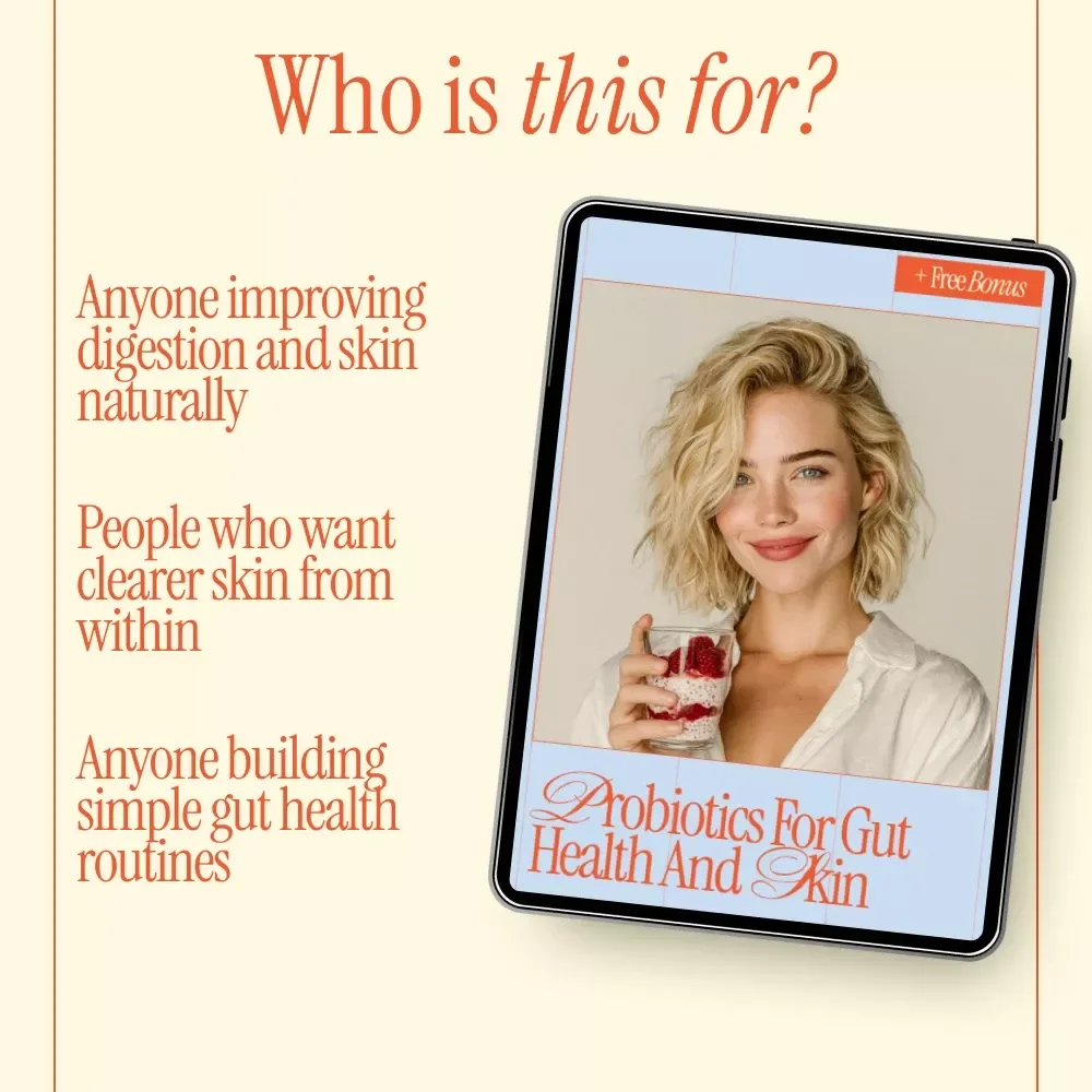 Probiotics for Gut Health and Skin Checklist | Daily Probiotic Routine, Gut & Skin Wellness Guide, Printable Digital Download