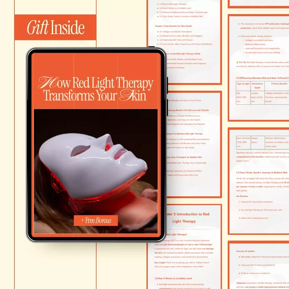 How Red Light Therapy Transforms Your Skin – Complete Skin Rejuvenation Guide Explaining How Red Light Therapy Helps Skin, Boosts Collagen & Improves Tone