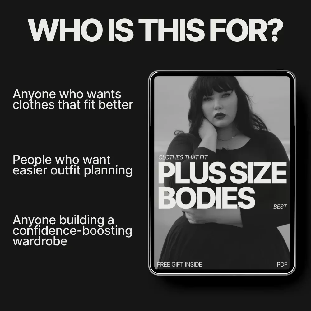 Clothes That Fit Plus Size Bodies Best – Plus Size Fashion Guide, Flattering Outfit Planning eBook, Confident Styling Checklist Digital Download