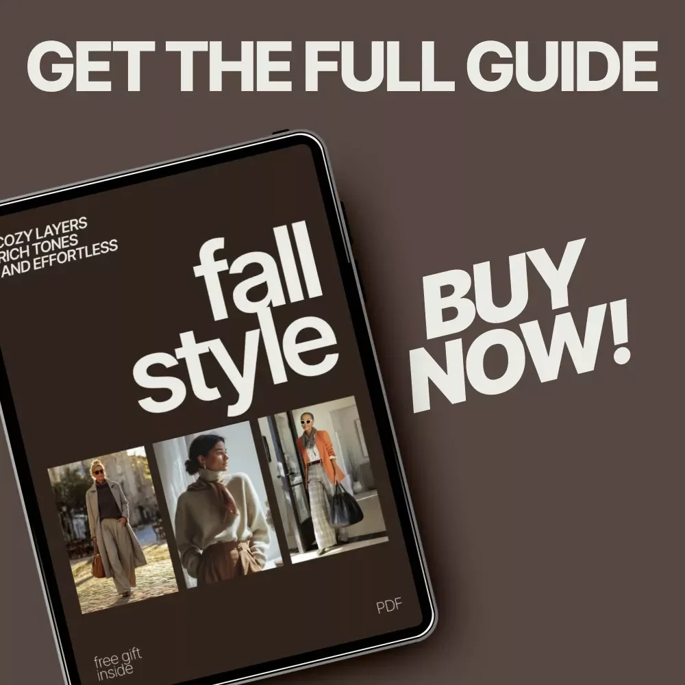 Cozy Layers Rich Tones and Effortless Fall Style | Fall Fashion eBook with Seasonal Outfit Ideas for Fall, Layering Guide, Color Palettes & AI Outfit Planning