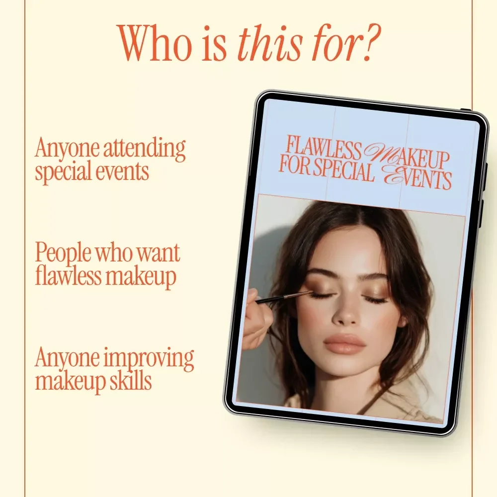 Flawless Makeup for Special Events | Professional Makeup for Special Events Tips Ebook | Event, Wedding & Party Beauty Guide Digital Download