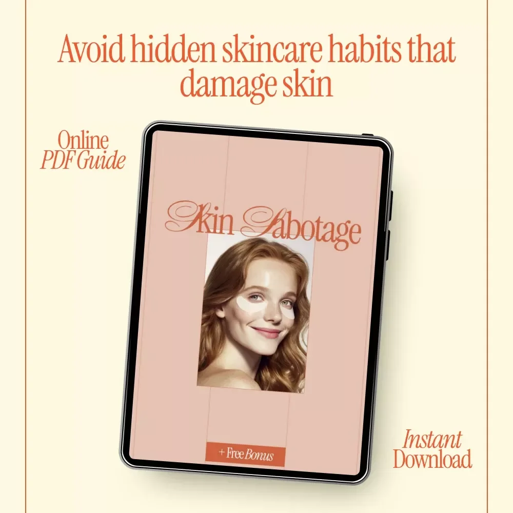 Skin Sabotage – Ebook Guide on What Beauty Mistakes Damage Skin, Skincare Errors, Barrier Damage & Smarter Daily Routines