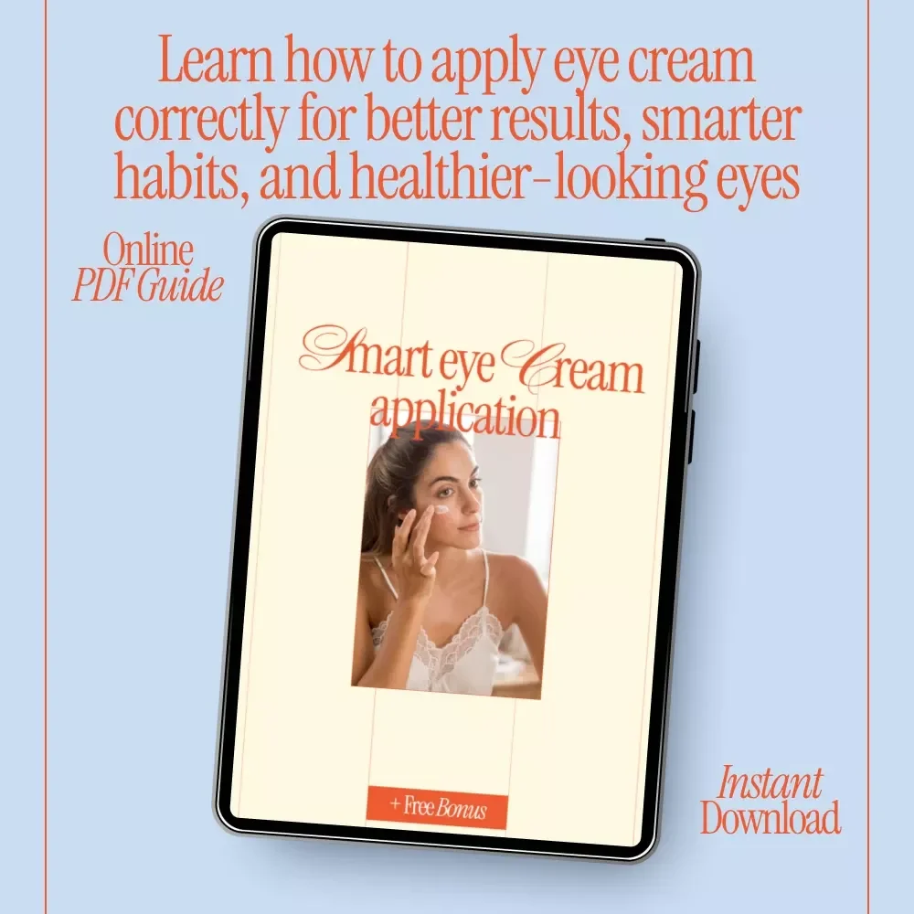 Smart Eye Cream Application – Expert Guide on how to apply eye cream correctly | Skincare Routine, Eye Care Tips, Digital Beauty Guide Download
