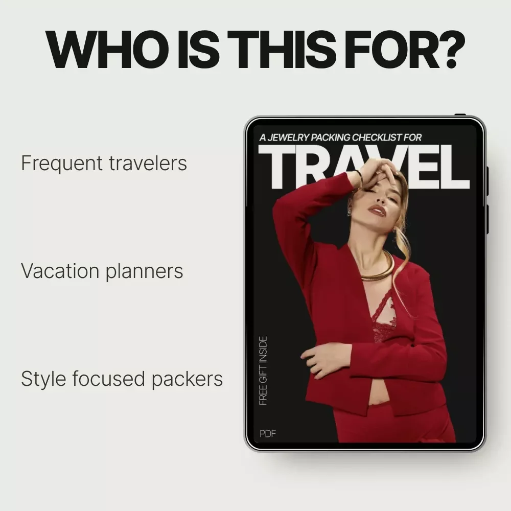 A Jewelry Packing Checklist for Travel – How to Pack Jewelry for Travel Without Tangles, Printable Digital Checklist, Smart Travel Packing Guide
