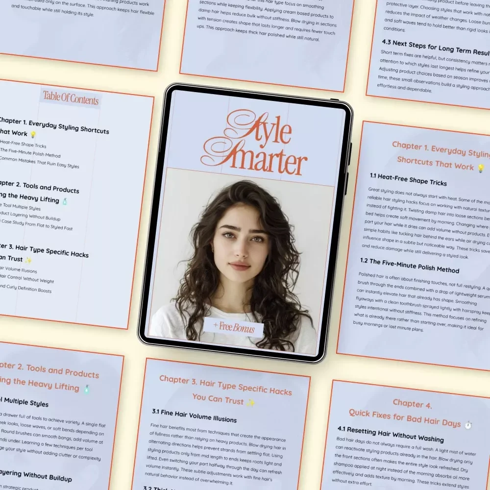 Style Smarter: A Practical Ebook Packed With Hair Styling Hacks for Fast, Polished Everyday Looks