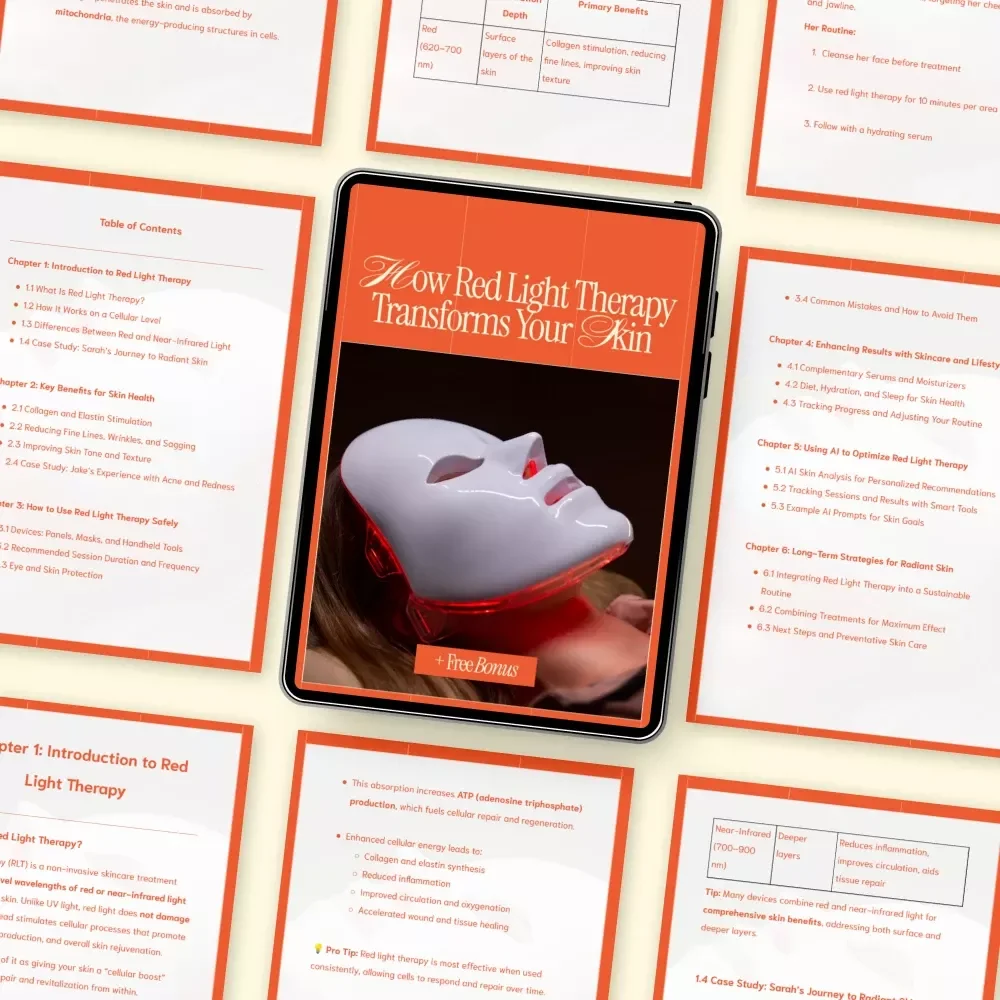 How Red Light Therapy Transforms Your Skin – Complete Skin Rejuvenation Guide Explaining How Red Light Therapy Helps Skin, Boosts Collagen & Improves Tone