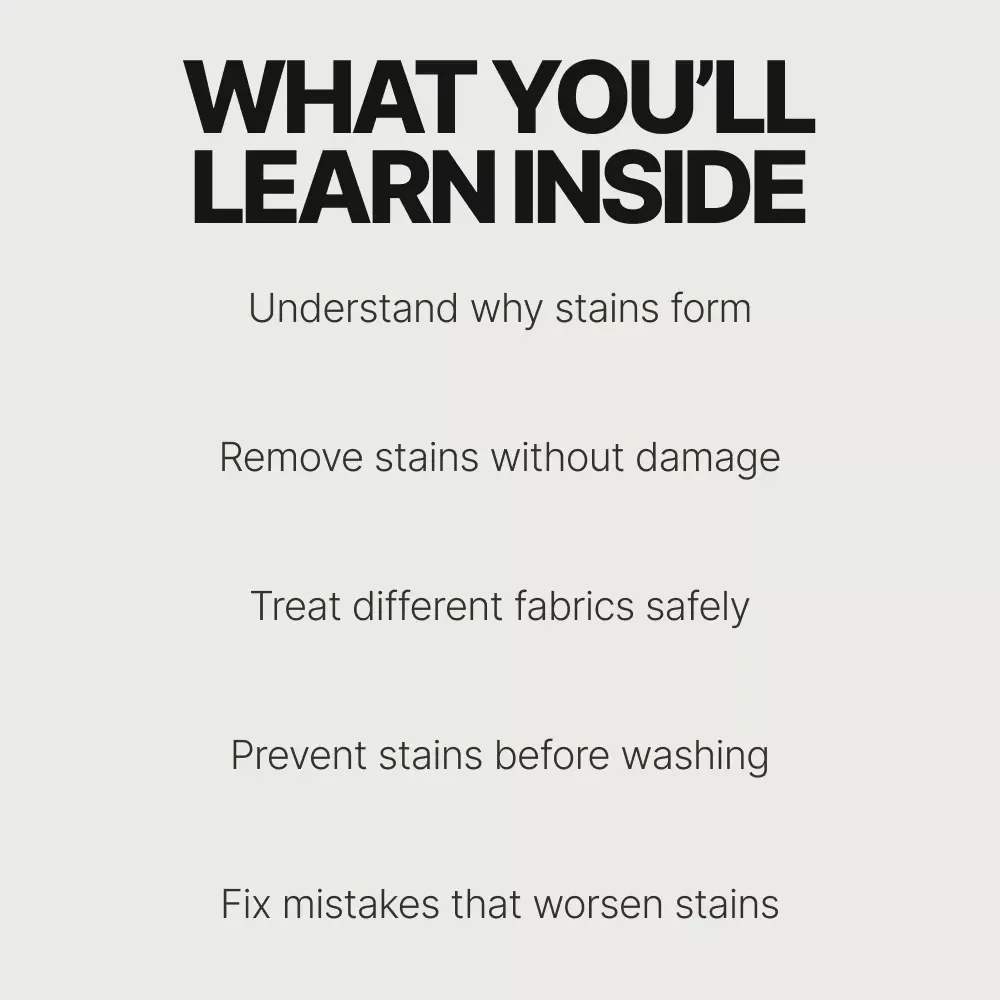 The Guide for Removing Deodorant Stains – Practical eBook on how to remove deodorant stains from shirts & Everyday Clothing Care